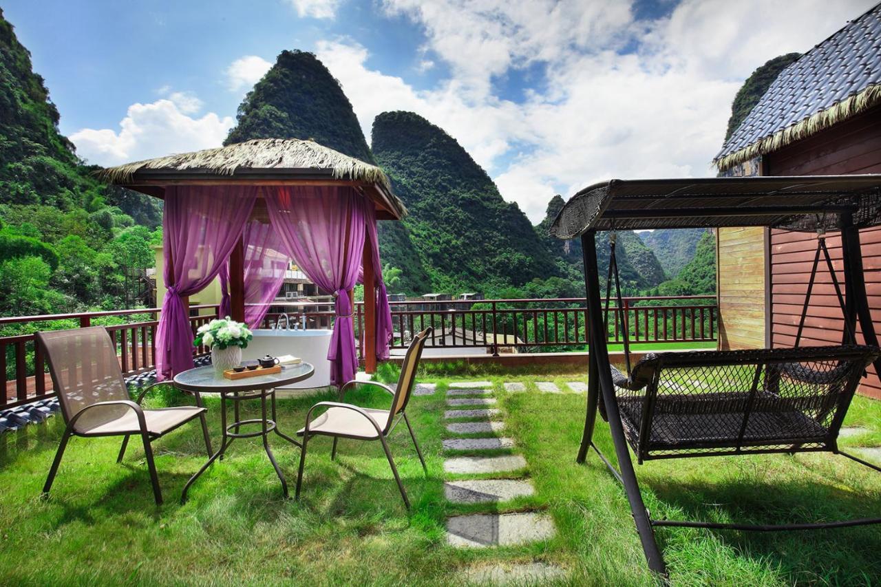 Blue Sky Hotel Yangshuo Exterior foto